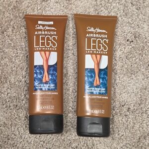 Sally Hansen‎ Airbrush Legs Leg Makeup Deep 4oz Water Resistant Lot of 2